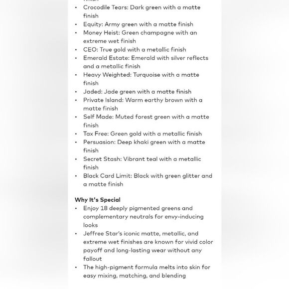 Jeffree Star Blood Money 18-Color Palette - Picture 13 of 14